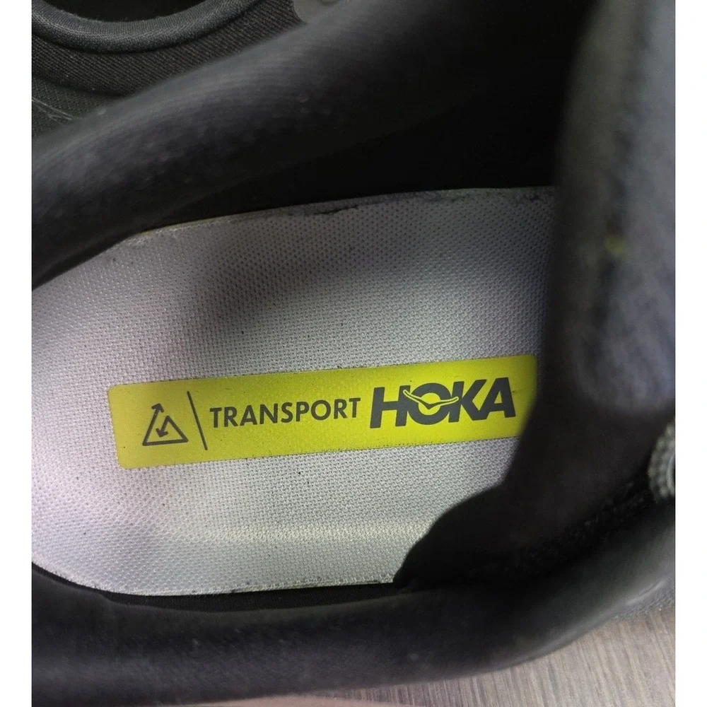 Hoka‎ Transport Running Shoes Black/Black Men's Size 12D  1123153